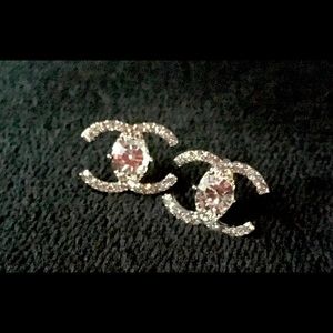 AUTHENTIC Silver Chanel Earrings!